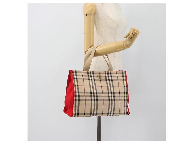 BURBERRY Nova Check Tote Bag Canvas Beige Auth bs35250 - Ansicht 21