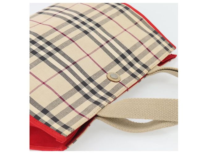 BURBERRY Nova Check Tote Bag Canvas Beige Auth bs35250 - Ansicht 6