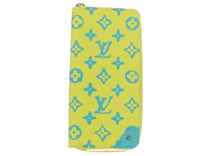 LOUIS VUITTON Cartera Zippy Playground Vertical Amarilla M82005 Auth 181139M Amarillo - vista 13