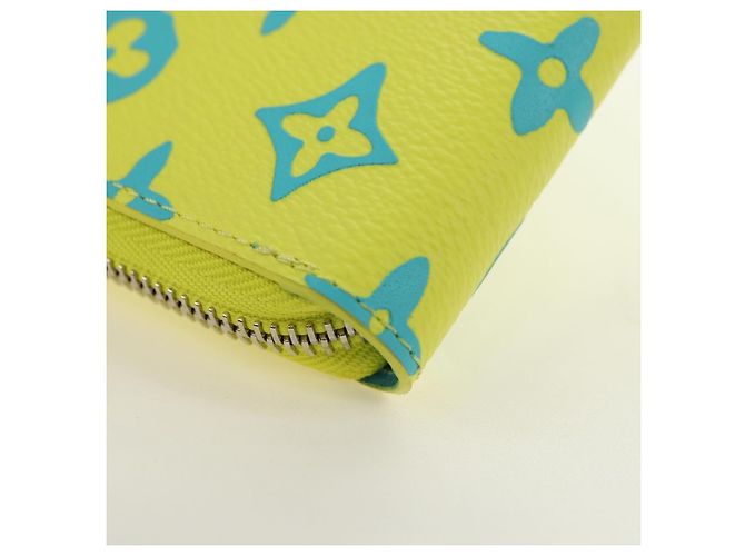 LOUIS VUITTON Cartera Zippy Playground Vertical Amarilla M82005 Auth 181139M Amarillo - vista 16