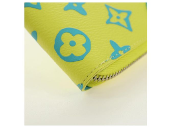 LOUIS VUITTON Cartera Zippy Playground Vertical Amarilla M82005 Auth 181139M Amarillo - vista 7