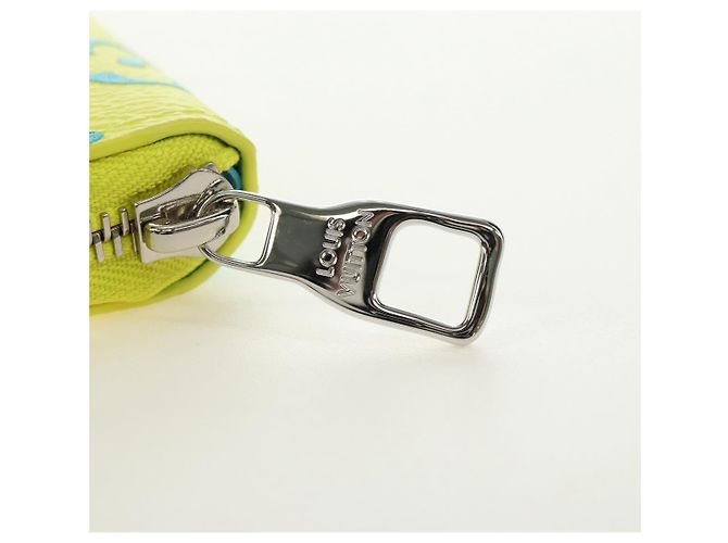 LOUIS VUITTON Cartera Zippy Playground Vertical Amarilla M82005 Auth 181139M Amarillo - vista 8