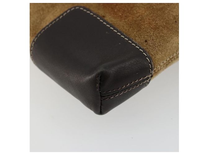 Borsa a tracolla LOEWE Anagram in scamosciato beige e oro Auth bs35117 D'oro - vista 15