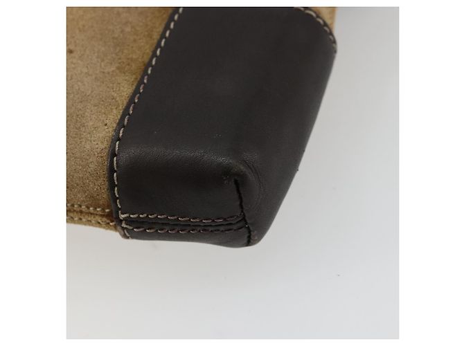 Borsa a tracolla LOEWE Anagram in scamosciato beige e oro Auth bs35117 D'oro - vista 16