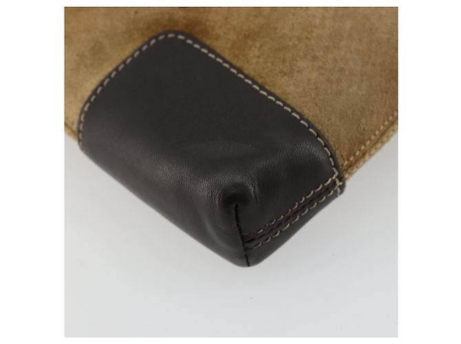 Borsa a tracolla LOEWE Anagram in scamosciato beige e oro Auth bs35117 D'oro - vista 17
