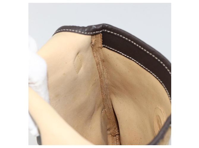 Borsa a tracolla LOEWE Anagram in scamosciato beige e oro Auth bs35117 D'oro - vista 19
