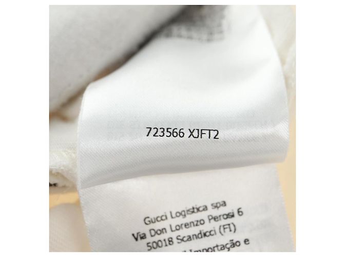 Camiseta GUCCI de Algodón XXS Blanco Auth 165306V - vista 14