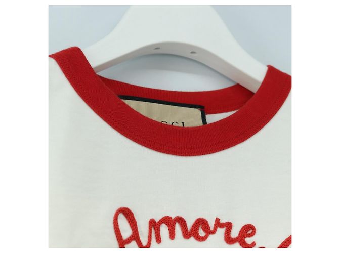 Camiseta GUCCI de Algodón XXS Blanco Auth 165306V - vista 3