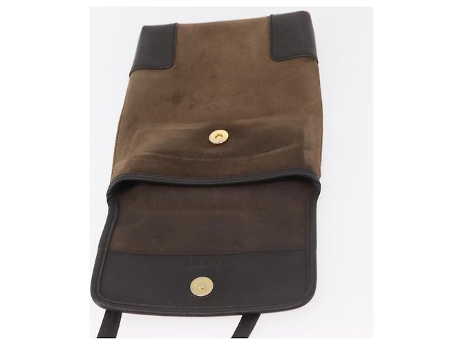 Borsa a tracolla LOEWE Anagram in scamosciato marrone oro Auth bs35241 D'oro - vista 19