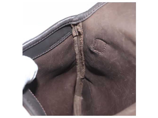 Borsa a tracolla LOEWE Anagram in scamosciato marrone oro Auth bs35241 D'oro - vista 21