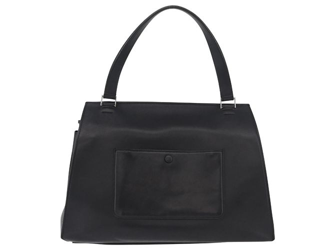 Céline Borsa CELINE Edge in pelle Beige Nero Argento Autentica am11657A - vista 2