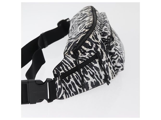 Marsupio SAINT LAURENT Nylon Bianco Auth 180871A - vista 4