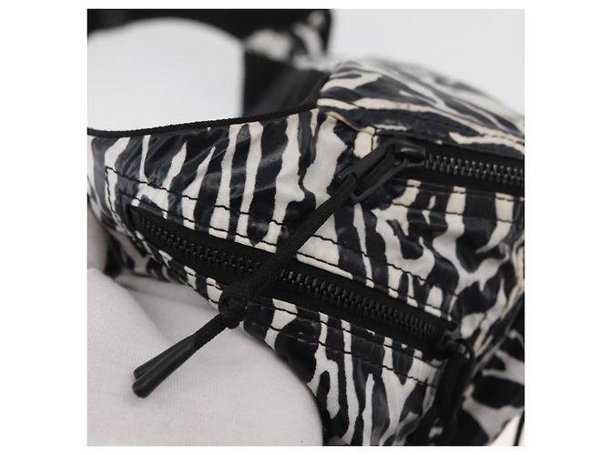 Marsupio SAINT LAURENT Nylon Bianco Auth 180871A - vista 9