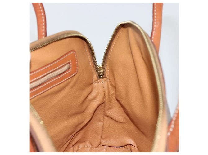 Céline CELINE Macadam Canvas Handtasche PVC Leder 2way Braun Gold Auth 180638A Golden - Ansicht 20