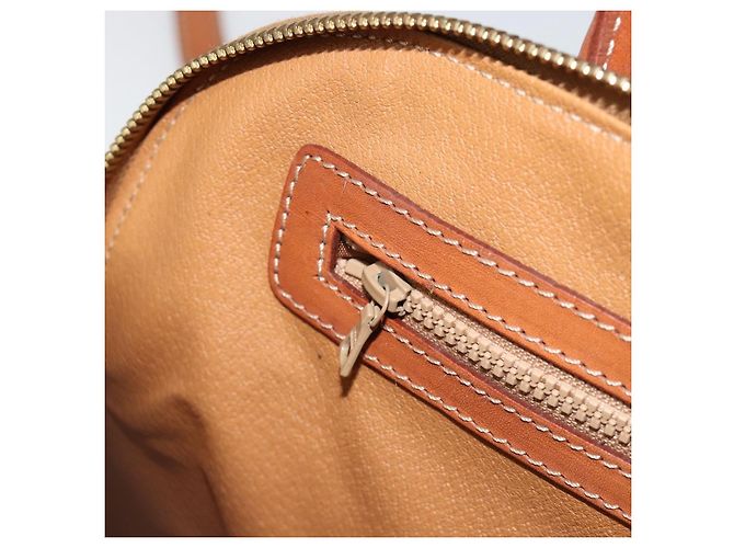 Céline CELINE Macadam Canvas Handtasche PVC Leder 2way Braun Gold Auth 180638A Golden - Ansicht 22