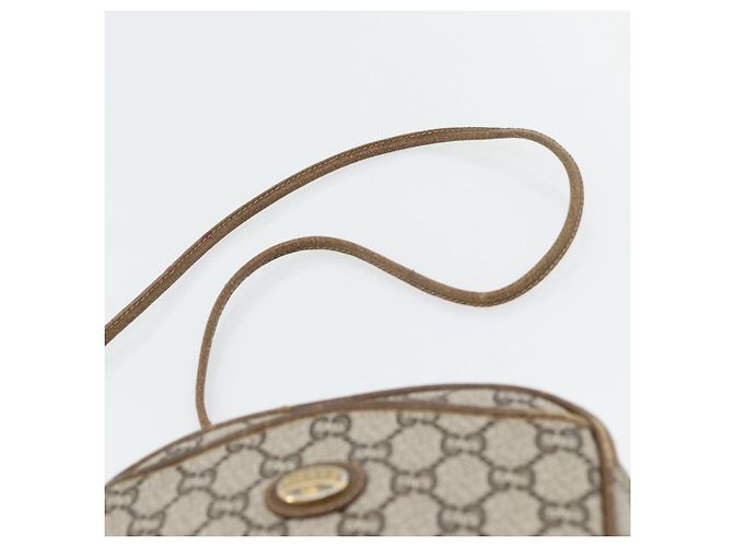 GUCCI GG Plus Supreme Schultertasche PVC Beige Gold Auth ka4394 Golden - Ansicht 14