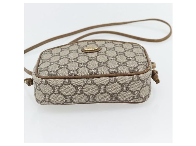 GUCCI GG Plus Supreme Schultertasche PVC Beige Gold Auth ka4394 Golden - Ansicht 5