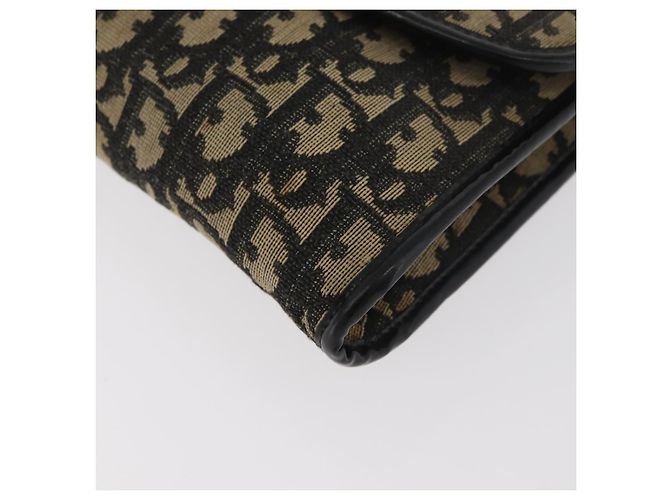 Borsa a tracolla Christian Dior Trotter Canvas Blu Navy Oro Autentica 165259 D'oro - vista 16