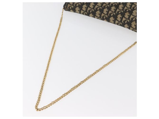 Borsa a tracolla Christian Dior Trotter Canvas Blu Navy Oro Autentica 165259 D'oro - vista 8