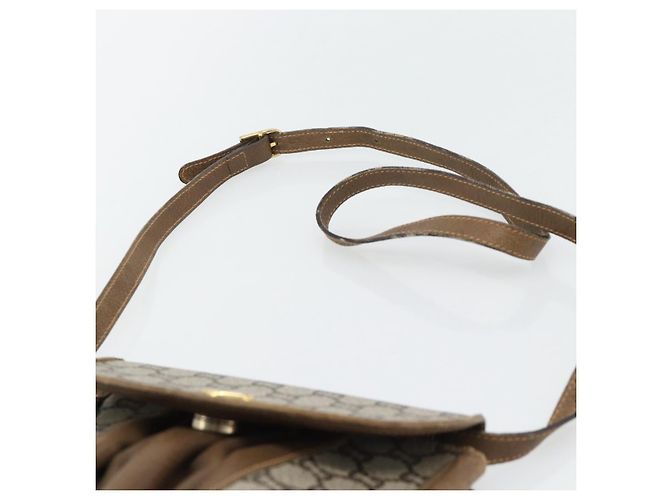 Borsa a tracolla GUCCI GG Plus Supreme PVC Beige Oro Auth 180728 D'oro - vista 8