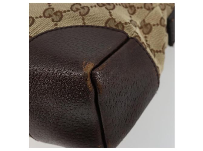 Borsa a Spalla GUCCI GG Canvas Beige Argento 114273 Auth BA12651 - vista 15