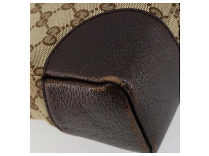 Borsa a Spalla GUCCI GG Canvas Beige Argento 114273 Auth BA12651 - vista 16