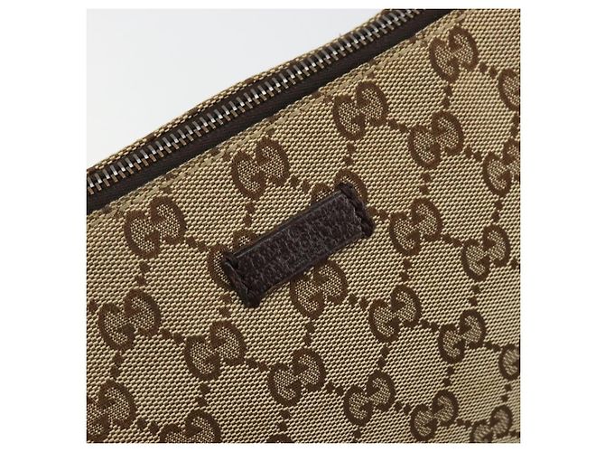Borsa a Spalla GUCCI GG Canvas Beige Argento 114273 Auth BA12651 - vista 17