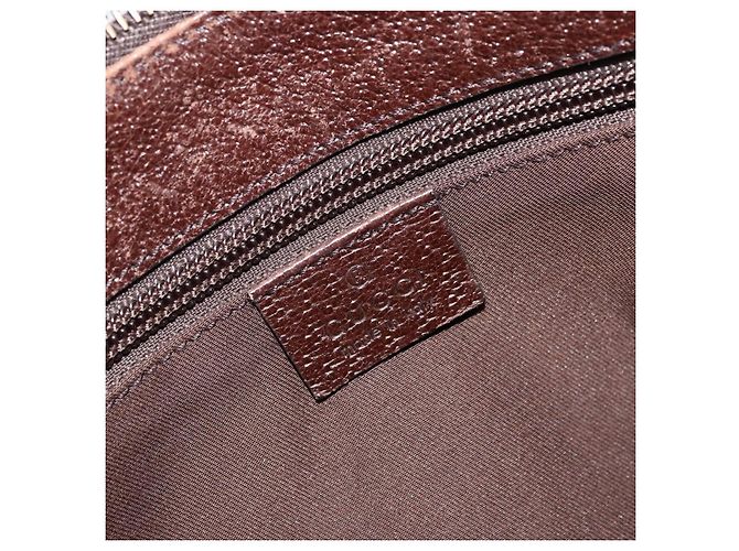 Borsa a Spalla GUCCI GG Canvas Beige Argento 114273 Auth BA12651 - vista 18