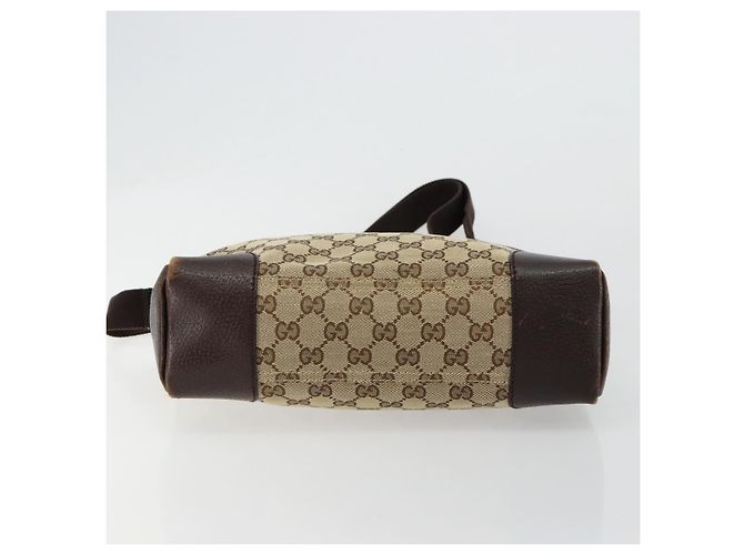 Borsa a Spalla GUCCI GG Canvas Beige Argento 114273 Auth BA12651 - vista 5