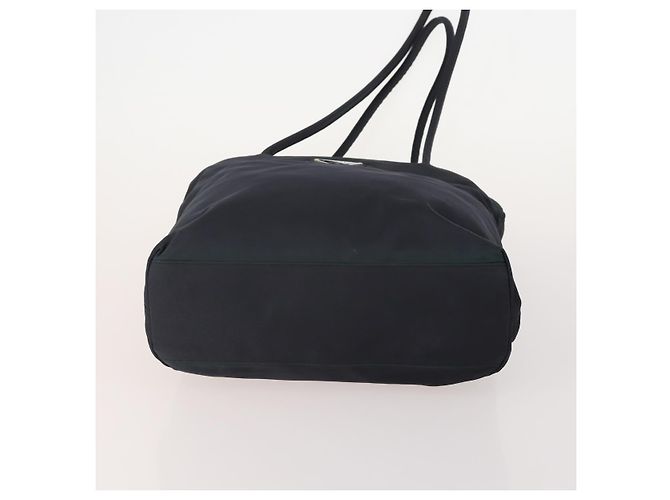 Borsa a Spalla PRADA Nylon 5 Set Black Light Blue Navy Auth 178839 Nero Blu navy Blu chiaro - vista 10