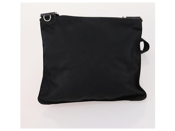 Borsa a Spalla PRADA Nylon 5 Set Black Light Blue Navy Auth 178839 Nero Blu navy Blu chiaro - vista 23