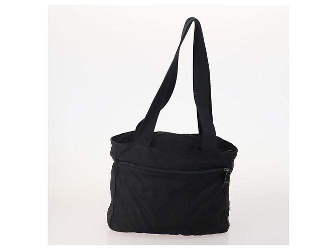Borsa a Spalla PRADA Nylon 5 Set Black Light Blue Navy Auth 178839 Nero Blu navy Blu chiaro - vista 3