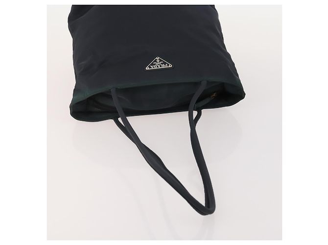 Borsa a Spalla PRADA Nylon 5 Set Black Light Blue Navy Auth 178839 Nero Blu navy Blu chiaro - vista 9