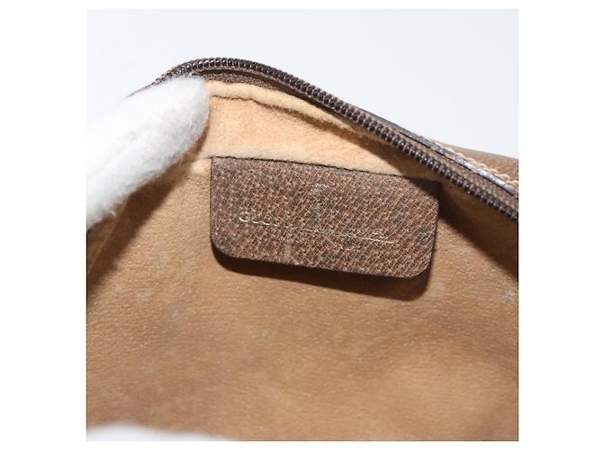 Borsa GUCCI GG Supreme Web Sherry Line PVC Beige Oro 67 02 004 Auth 181214 D'oro - vista 20