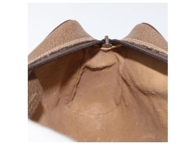 Borsa GUCCI GG Supreme Web Sherry Line PVC Beige Oro 67 02 004 Auth 181214 D'oro - vista 21