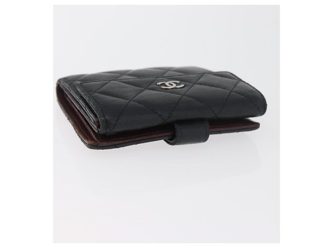 Portafoglio CHANEL in Pelle 2 Set Nero CC Autentico BA12679 - vista 14
