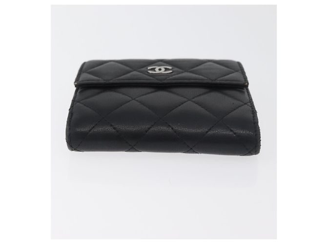 Portafoglio CHANEL in Pelle 2 Set Nero CC Autentico BA12679 - vista 15