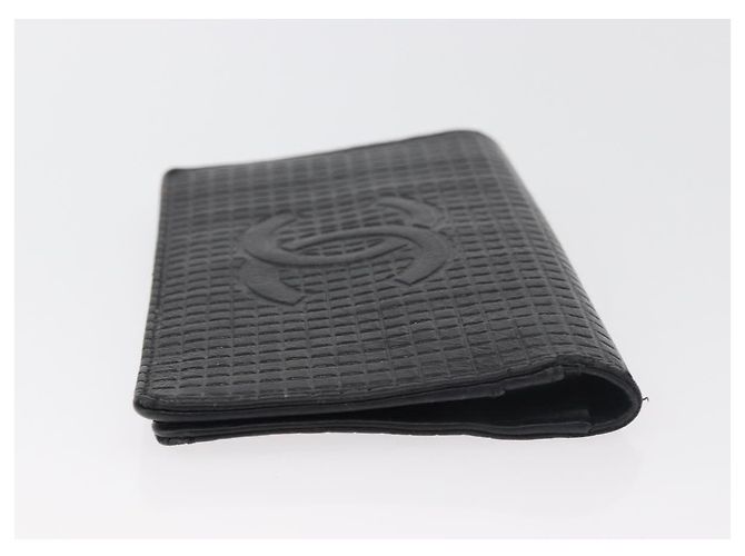 Portafoglio CHANEL in Pelle 2 Set Nero CC Autentico BA12679 - vista 5
