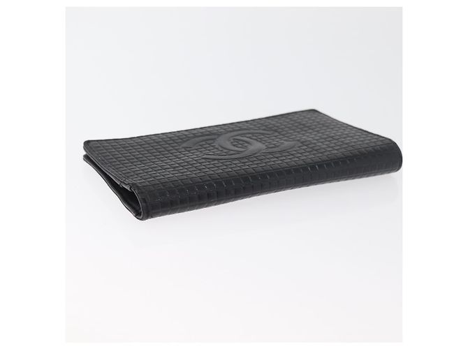 Portafoglio CHANEL in Pelle 2 Set Nero CC Autentico BA12679 - vista 6