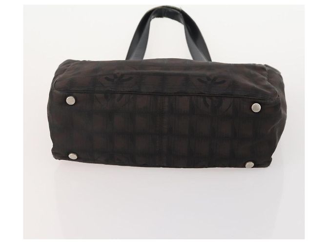 CHANEL Nuova linea di borsa Tote in nylon 3 Set Nero Beige CC Auth BA12659 - vista 14