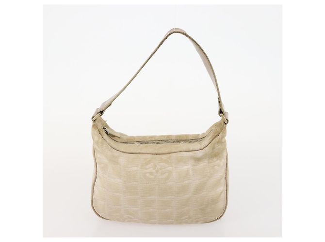 CHANEL Nuova linea di borsa Tote in nylon 3 Set Nero Beige CC Auth BA12659 - vista 16