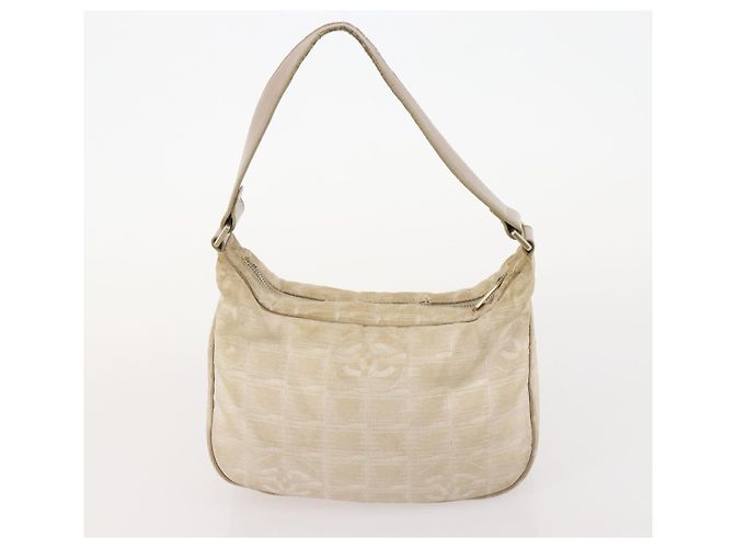 CHANEL Nuova linea di borsa Tote in nylon 3 Set Nero Beige CC Auth BA12659 - vista 17