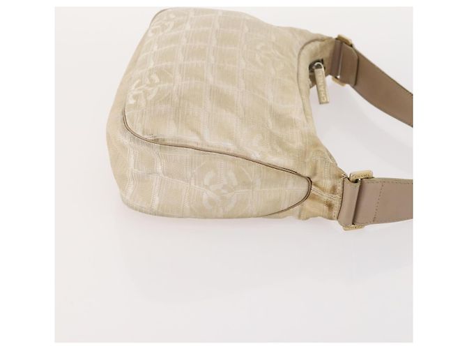 CHANEL Nuova linea di borsa Tote in nylon 3 Set Nero Beige CC Auth BA12659 - vista 18