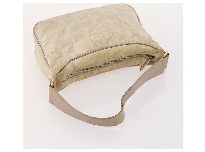 CHANEL Nuova linea di borsa Tote in nylon 3 Set Nero Beige CC Auth BA12659 - vista 19