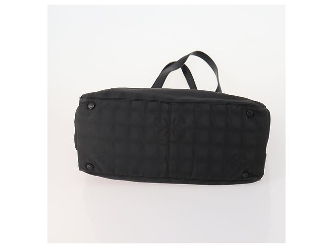 CHANEL Nuova linea di borsa Tote in nylon 3 Set Nero Beige CC Auth BA12659 - vista 7