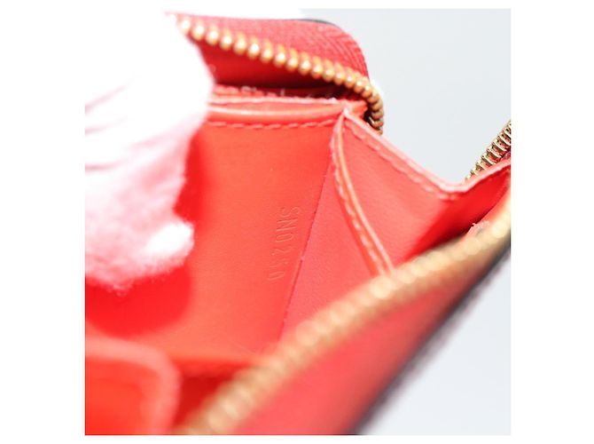LOUIS VUITTON Vernis Valentine Limited Zippy Coin Purse Rot M90523 Auth 181236A - Ansicht 11