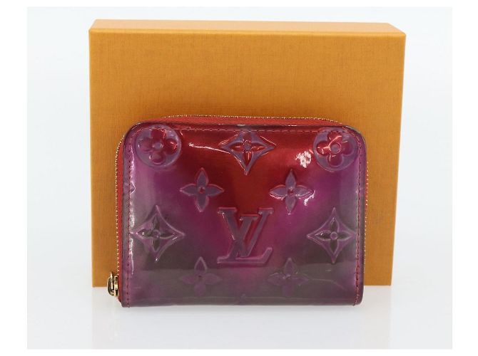LOUIS VUITTON Vernis Valentine Limited Zippy Coin Purse Rot M90523 Auth 181236A - Ansicht 12