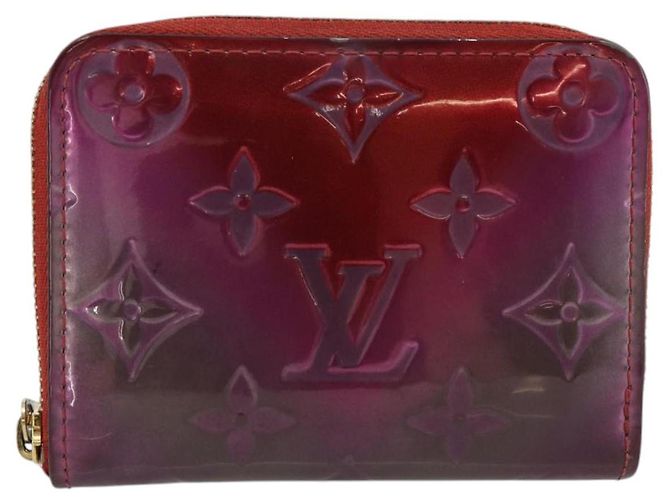 LOUIS VUITTON Vernis Valentine Limited Zippy Coin Purse Rot M90523 Auth 181236A - Ansicht 13