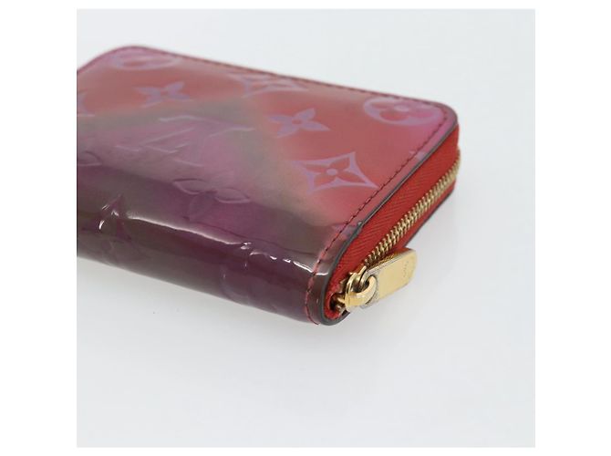 LOUIS VUITTON Vernis Valentine Limited Zippy Coin Purse Rot M90523 Auth 181236A - Ansicht 15