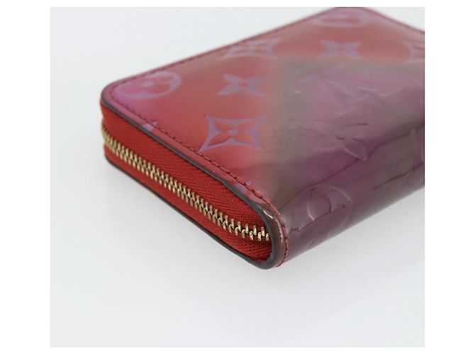 LOUIS VUITTON Vernis Valentine Limited Zippy Coin Purse Rot M90523 Auth 181236A - Ansicht 16